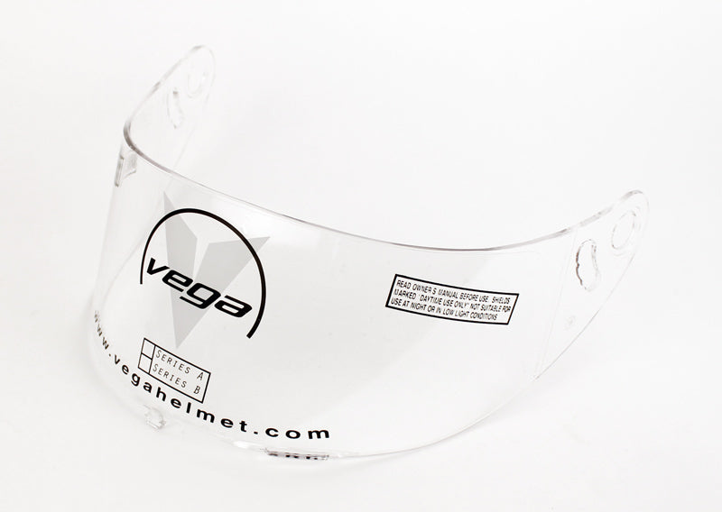 Vega KJ2 Childs Karting Helmet Shield, Clear