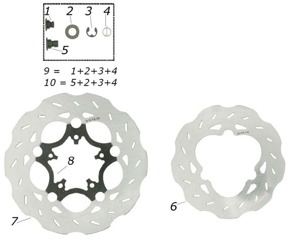 9. FK0.00314 CRG Front Brake Disc Pin Kit Complete