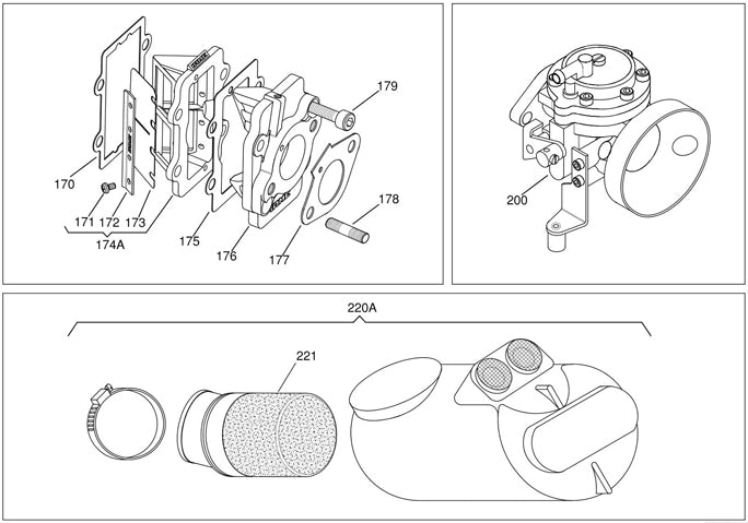 (175) X30125809A X30 Red Intake Manifold Gasket