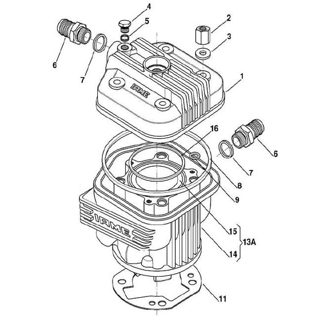 (1) X30125040 X30 Cylinder Head