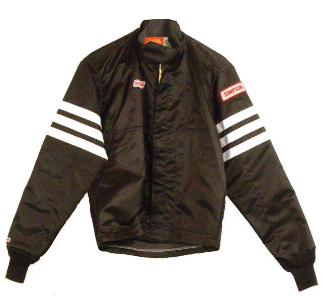 Smal-XXL Black with Right Arm Heat Safety Sleeve Kart Racewear Racing Jacket 