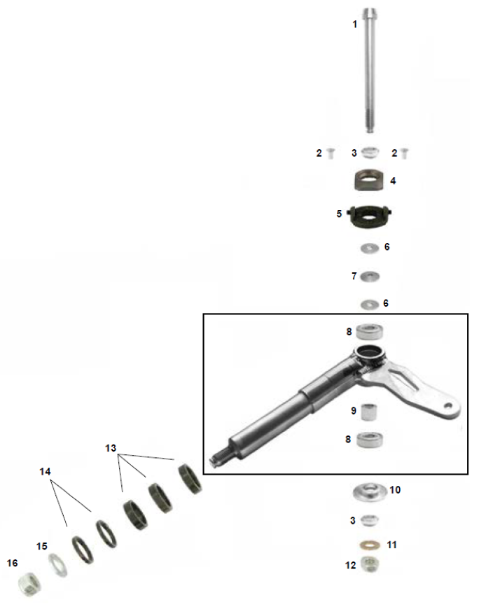 CRG Spindle Parts for 25mm Shaft, Sniper Adjuster