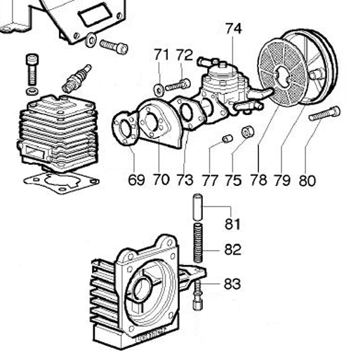 K-80 Carb/Intake Parts