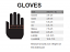 K1 Racegear Glove Size Chart
