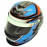 Zamp RZ-42Y Youth Racing Helmet - Graphic Orange/Blue