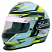 Zamp RZ-42Y Youth Racing Helmet - Graphic Green/Silver