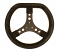 KG Suede Steering Wheel Flat Top with Black Suede Grips - Black Only