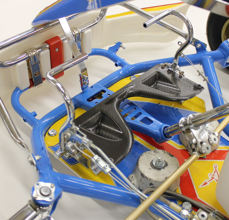 Noonan Kart Racing Foot Box CADET Anodized Carbon Fiber New