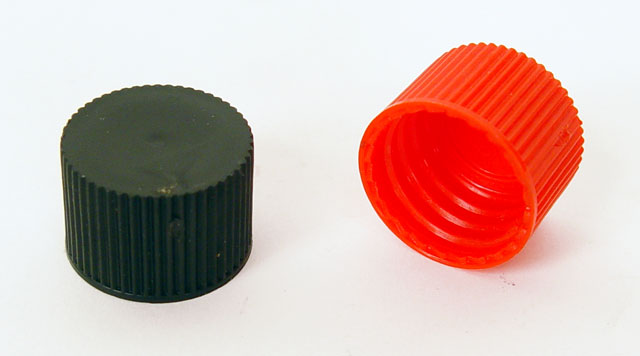 small plastic caps