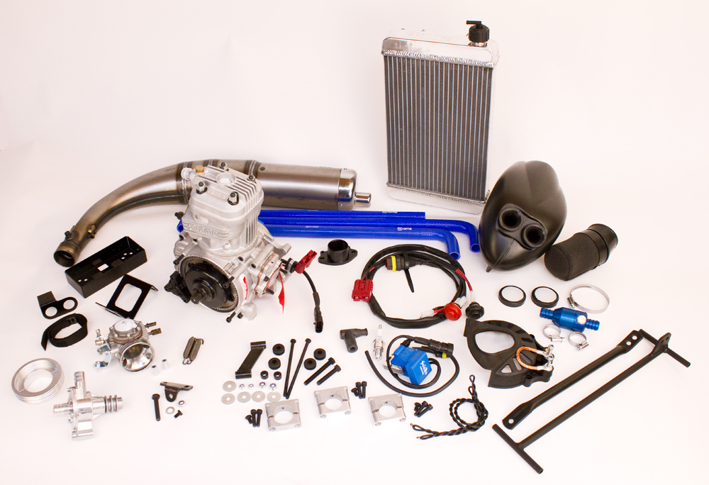 IAME X30 TaG 125cc Stock Engine Kit with New One Piece Pipe and Simpler Ignition System
