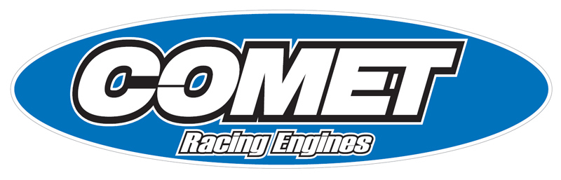 Comet Racing Engines Sticker - New Style Blue/White Oval