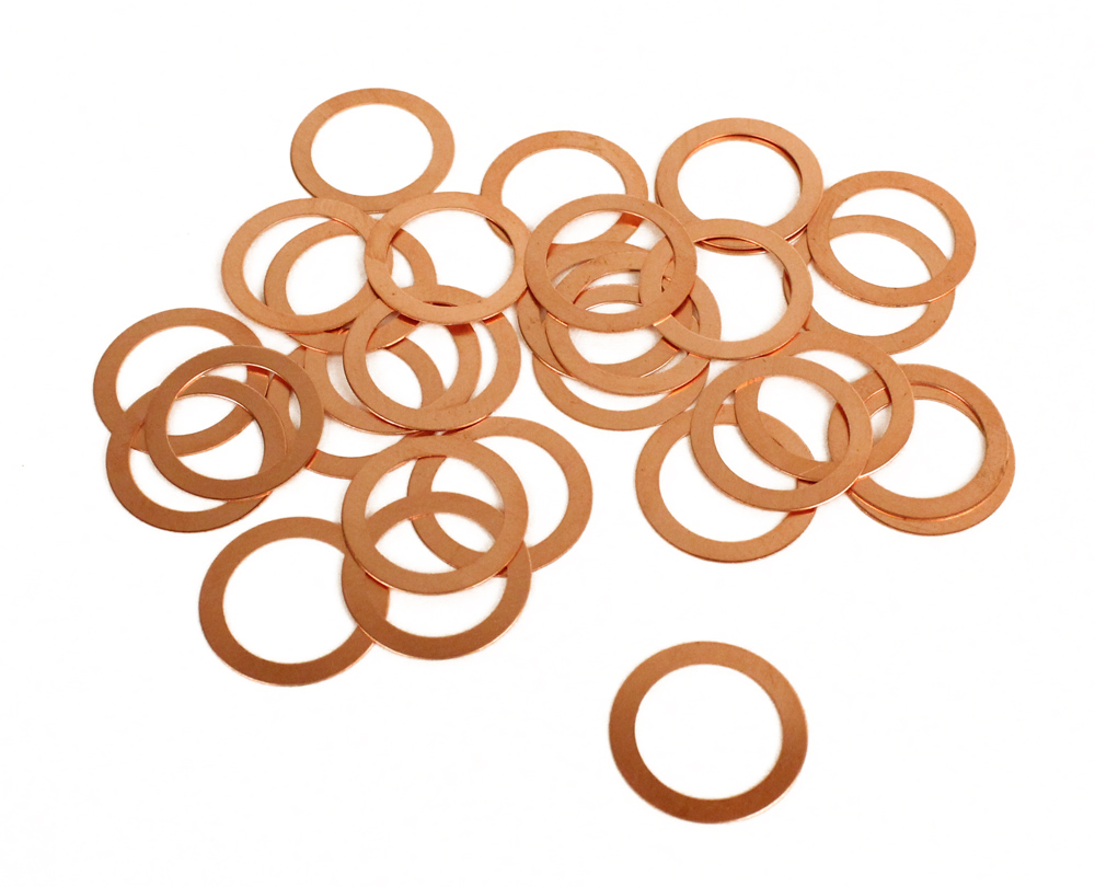 Copper Spark Plug Indexing Washers, 30 Count