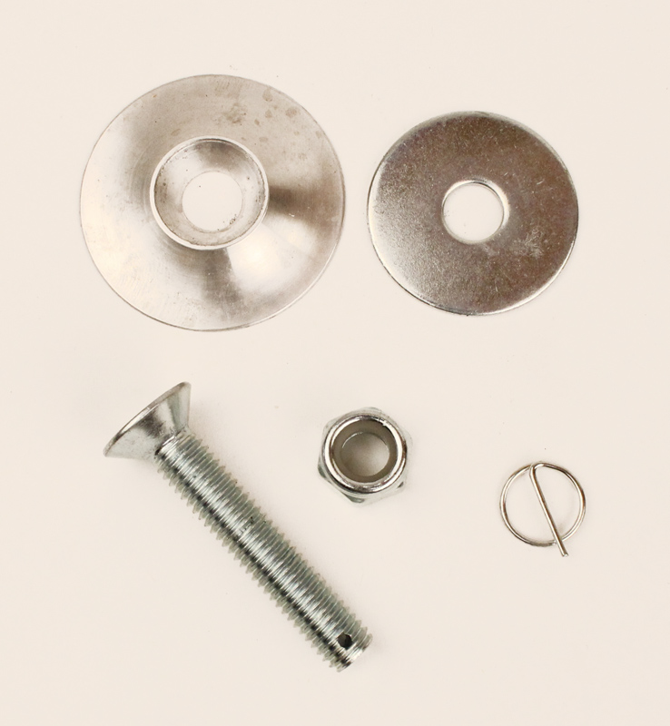 Rectangle Lead Weight Flat Head Drilled Bolt Kit with Clip
