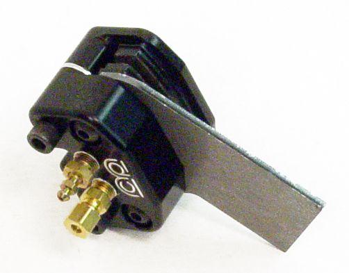 MCP 650 Black Front Caliper Assembly with Bracket