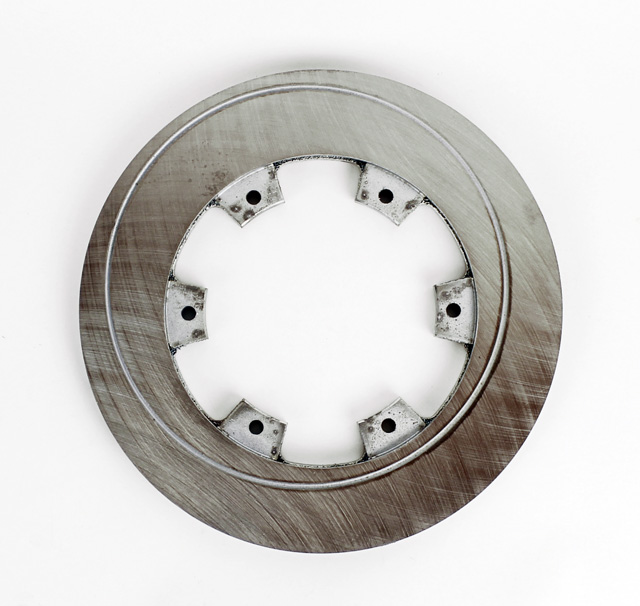 208mm (8 3/16") Vented Rear Brake Disc, Swirl, Steel