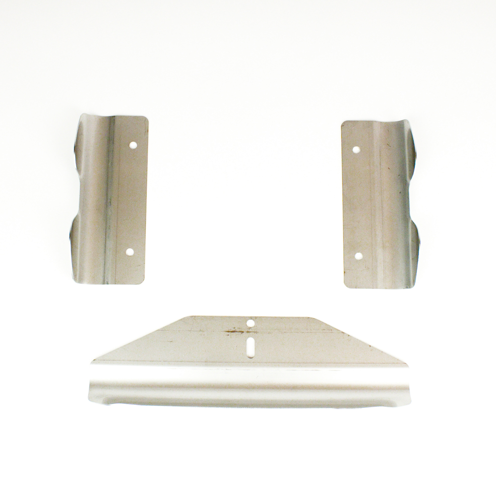 New! Comet Thin Stainless Steel Skid Plate Kit, Three Pieces