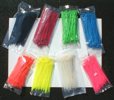 Plastic Tie Wraps 8" Long, 100 Pack