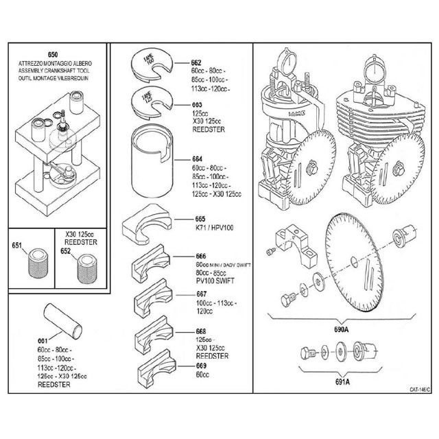(664) IA-10100 X30 Crank Disassembling Support