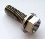 Out of Stock! - 8mm x 25mm Titanium Flanged Hex Head Metric Bolt