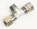 6mm Metric Three Way Compression Fitting with 2 Caps